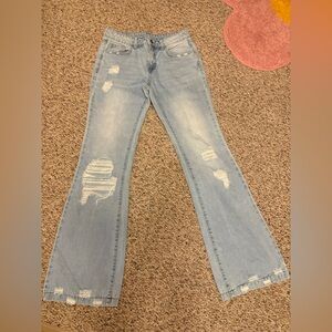 Women's Light Blue Flare Jeans